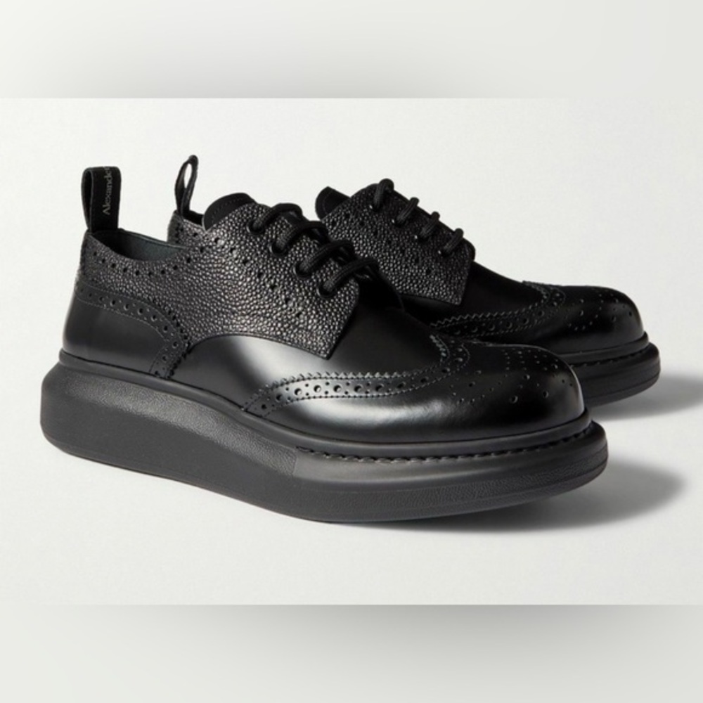 Alexander McQueen Hybrid Lace Brogue Platform Sneakers size EU43/US10